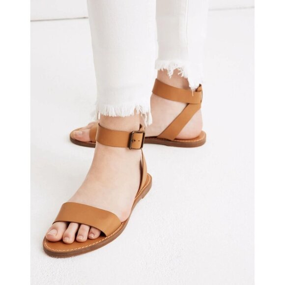 NWOB Madewell The Boardwalk‎ Ankle Strap Sandal Size 7.5 - Picture 1 of 7